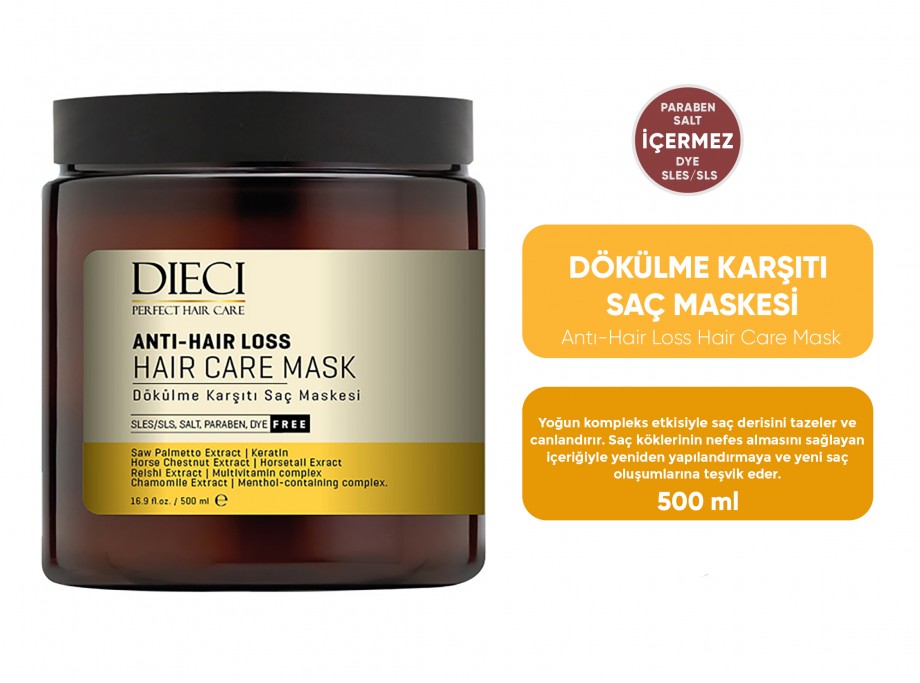 DIECI%20DÖKÜLME%20KARŞITI%20SAÇ%20MASKESİ%20500%20ML