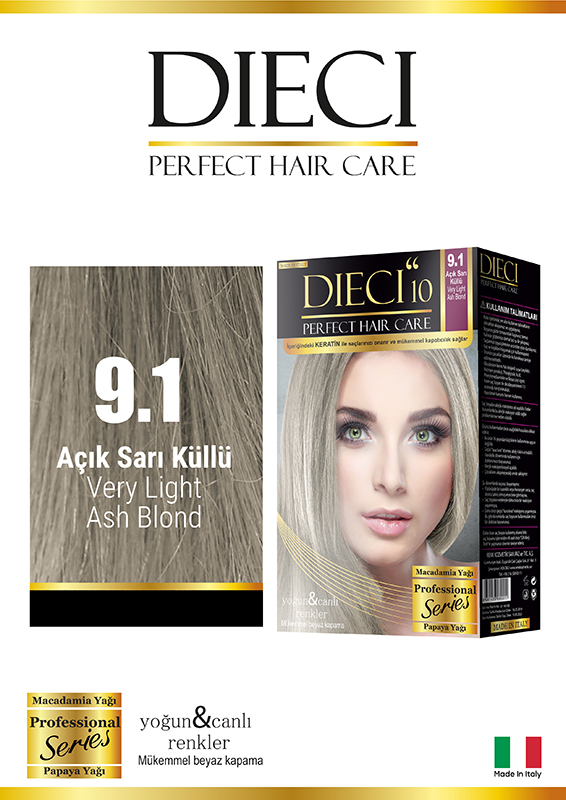 DIECI%20COLOR%20KİT%20BOYA%209.1%20AÇIK%20SARI%20KÜLLÜ