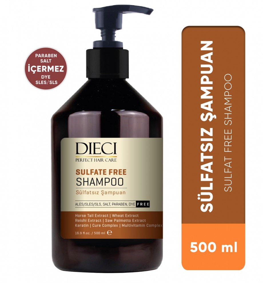 DIECI%20SÜLFATSIZ%20ŞAMPUAN%20500%20ML